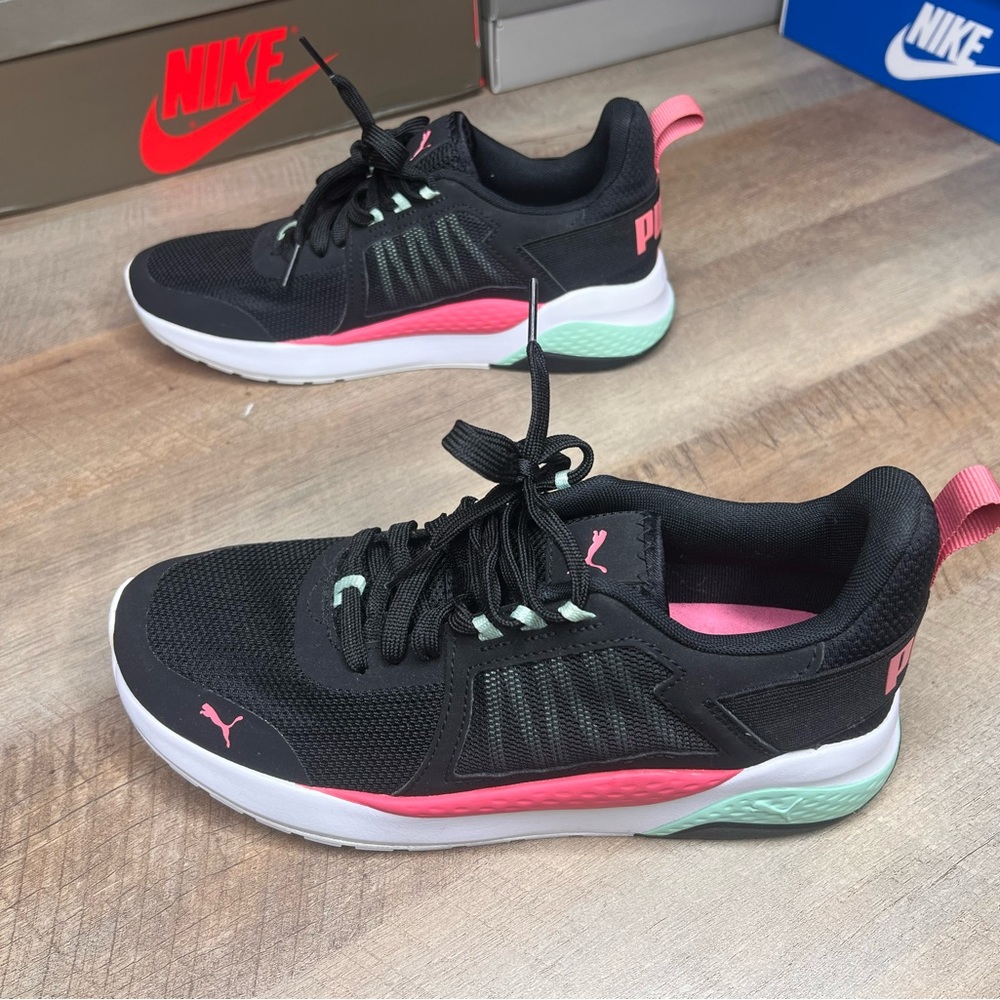 Puma Pacer Net Cage Soft Foam Black/Pink/Teal